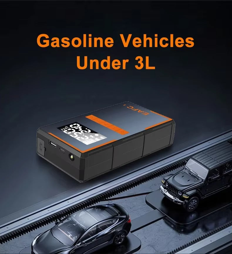 4-in-1 Portable Car Jump Starter with Air Compressor & Power Bank