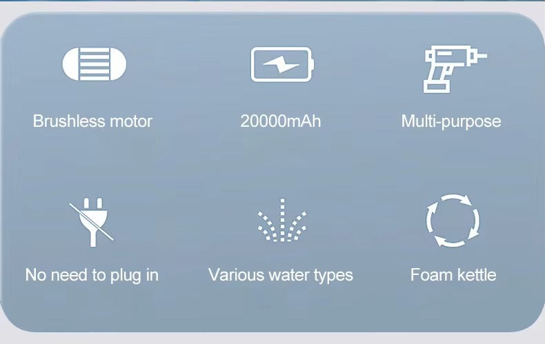 Cordless High-Pressure Car Washer with Brushless Motor (100 Bar)